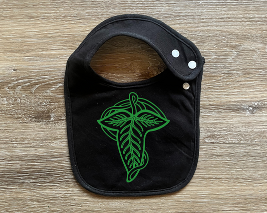 Leaves of Lorien Bib | Lord of the Rings Baby Clothes | Hobbit Clothes | Hobbitcore
