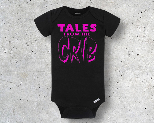 Glow in the Dark Tales from the Crib Onesie | Spooky Baby Clothes | Tales from the Crypt