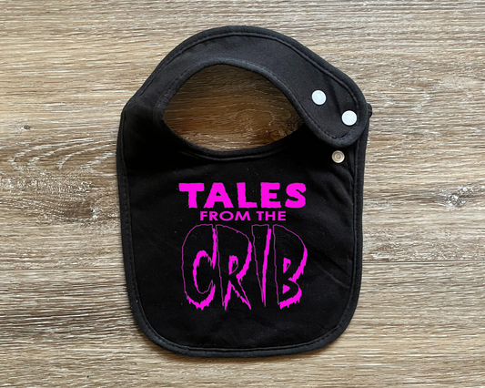 Tales from the Crib Glow in the Dark Bib | Tales from the Crypt | Spooky Baby Clothes