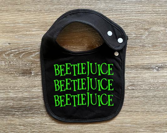 Beetlejuice Bib | Glow in the Dark Beetlejuice Baby Clothes | Never Trust the Living