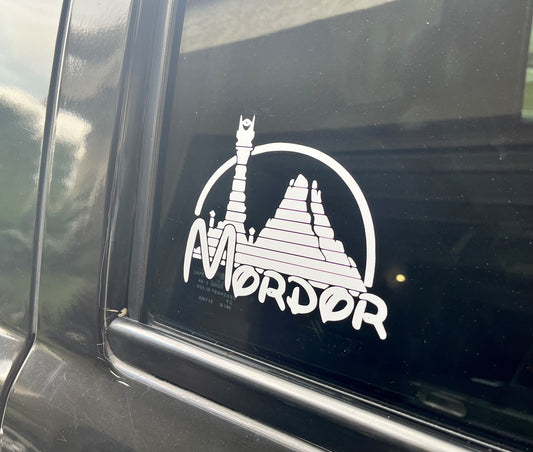 Mordor Disney Decal | Lord of the Rings Decal | Lord of the Rings Art | Mount Doom | Eye of Sauron | The Hobbit | Hobbitcore