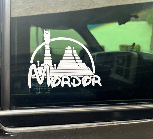 Mordor Disney Decal | Lord of the Rings Decal | Lord of the Rings Art | Mount Doom | Eye of Sauron | The Hobbit | Hobbitcore