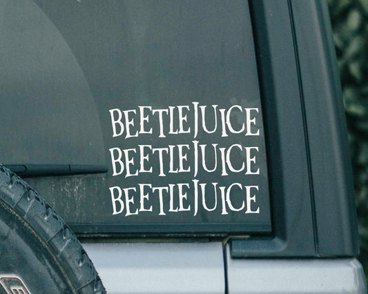 Beetlejuice Decal Sticker | Sandworm | Beetlejuice Laptops Decal | Tim Burton | Never Trust the Living