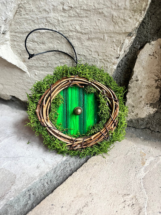 Hobbit Door Ornament | Hobbit Decor | Handmade Ornament | Lord of the Rings Gift | Hobbit Hanger | Hobbitcore | Lord of the Rings Christmas