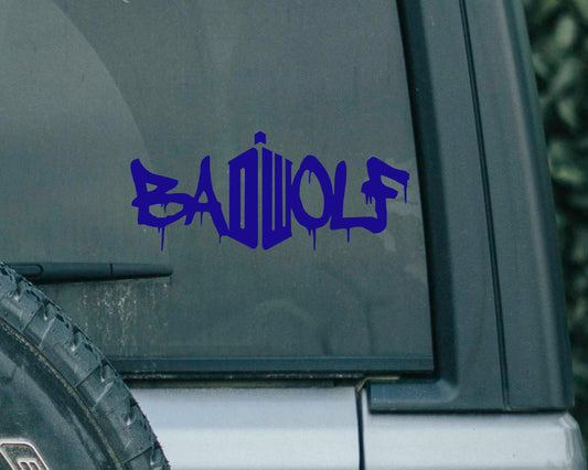 Bad Wolf Decal | Dr Who Decal | Dr Who Merch | TARDIS | TARDIS Decal