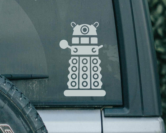 Dalek Decal | Dr. Who Decal | TARDIS | Exterminate | Dalek Exterminate | Dr. Who Fandom | Decal for Cars, Laptops, Water Bottles and More