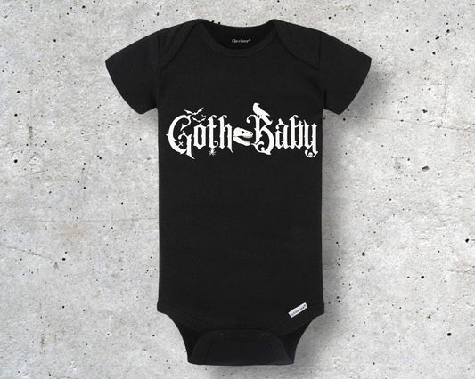 Goth Baby Onesie | Glow in the Dark | Bats and Dinosaurs | Cute Baby Clothes